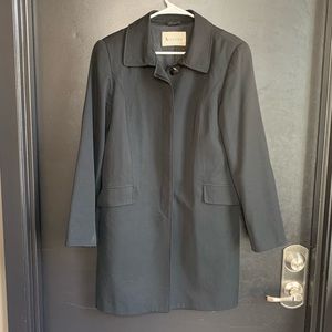 Augustus Wool Black Coat Womens Medium Classic Luxury Oversize